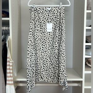 Black and White Polka Dot Skirt